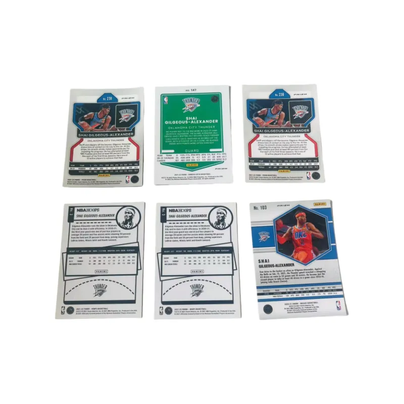 PANINI Thunder Alexander Refringence Player Card Product Access Sports Cards 6 Pcs-1
