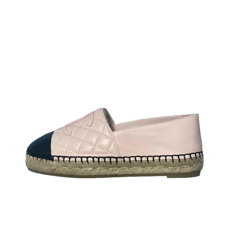 CHANEL Casual Single Shoes Women's Pink Black-0