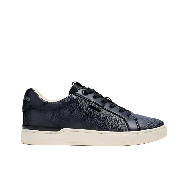 COACH Lowline Low-Top Skateboard Shoes Men's Black-1