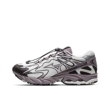 Mizuno Wave Solar V2 Wear Resistant Low Top Casual Running Shoes Unisex White Purple
