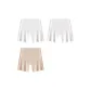 3 Pack (White+White+Skin)