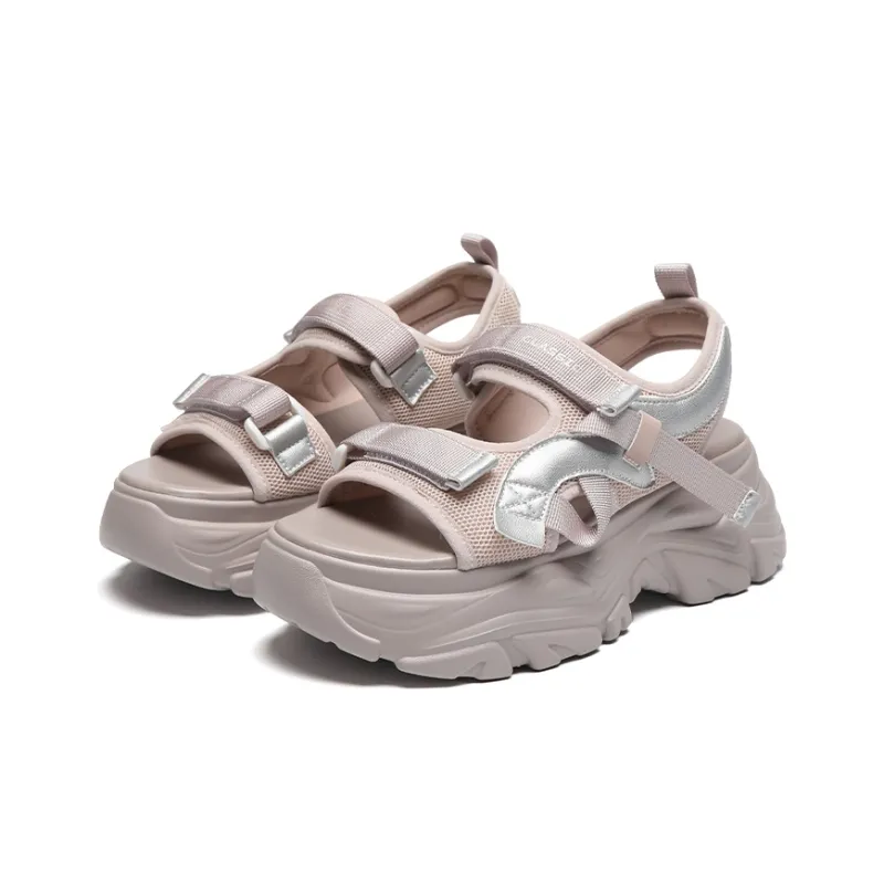 ZHR Beach Sandals Women's Beige, Gray Pink-8