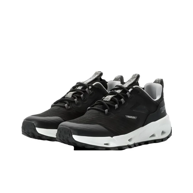 Jack Wolfskin Anti Slip Wear Resistant Low Top Trekking Shoes Women's Black White-2