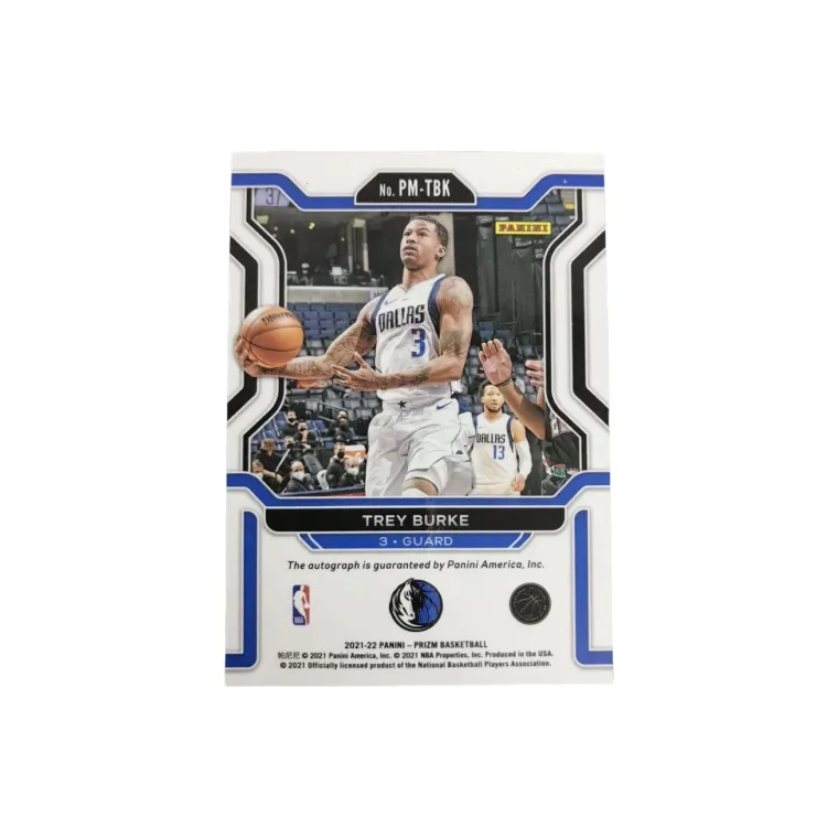 PANINI 2021 22 Prizm Trey Burke Signature Star Card Access Pass Sports Cards 1 Pc-1
