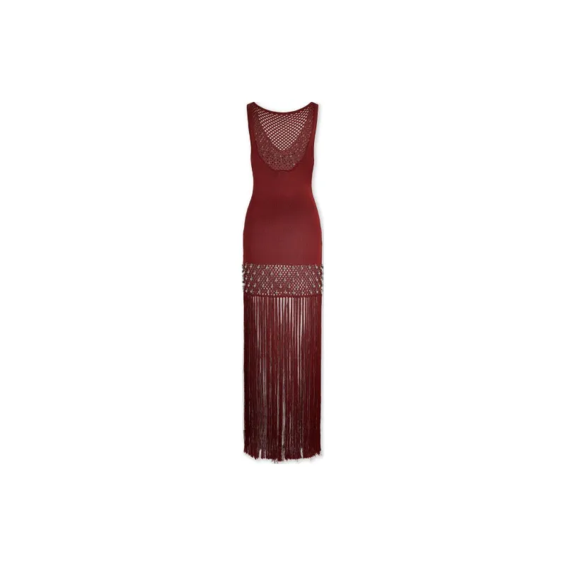 Paco Rabanne Fringed Maxi Dress-1