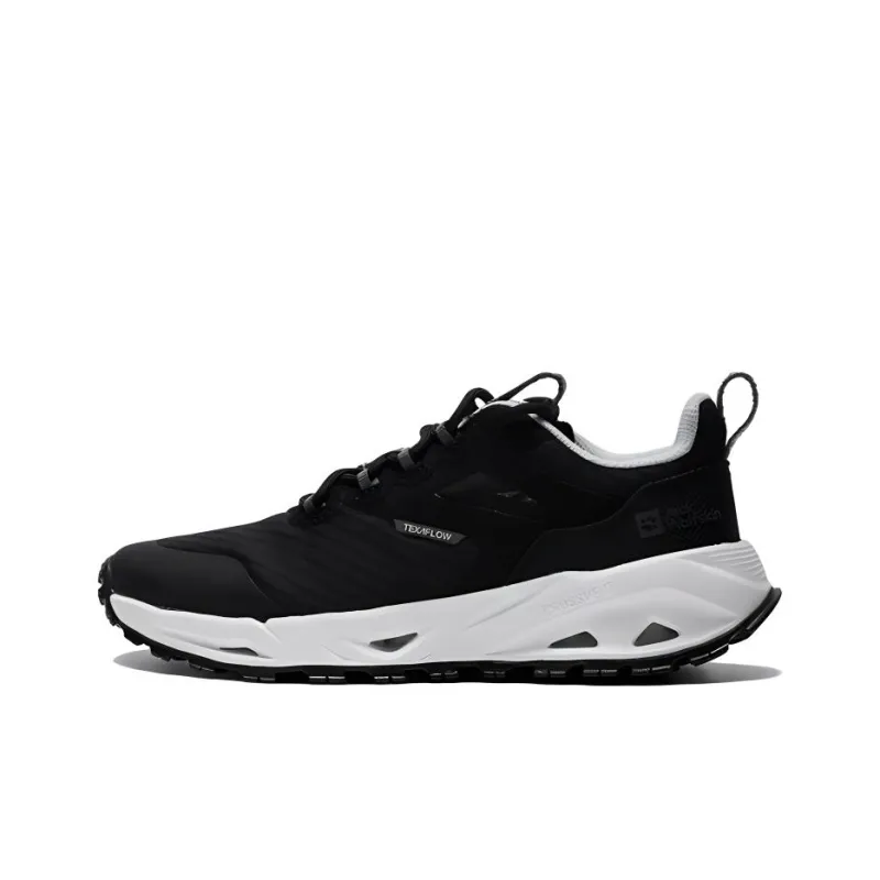 Jack Wolfskin Anti Slip Wear Resistant Low Top Trekking Shoes Women's Black White-0