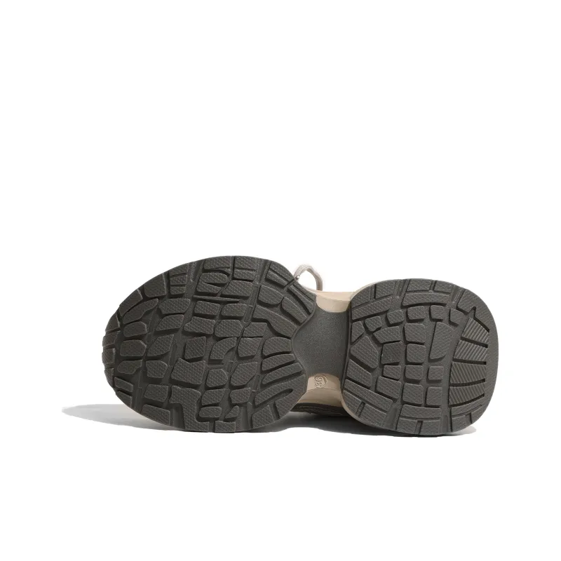 LXVB Slip-Resistant Breathable Low-Top Chunky Sneakers 5cm Women's-4