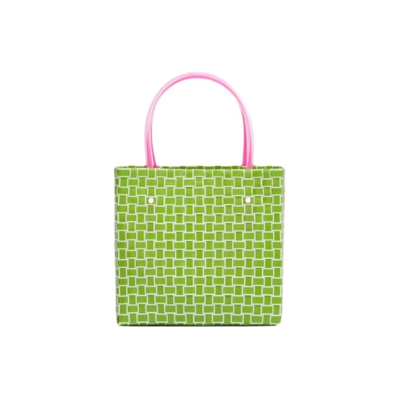 MARNI Plastic Tote Bag, Shopping Bag, Handbag Trumpets Women's Green-4