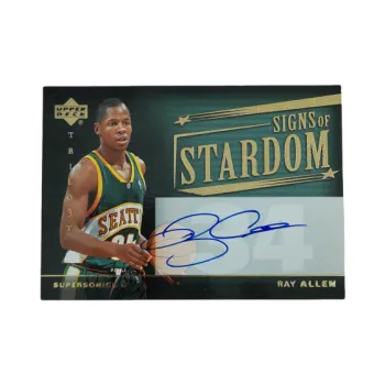 UPPER DECK 2004 05 Upper Deck Trilogy Ray Allen Sonic Ray Allen Signature Card Sign Sports Cards 1 Pc