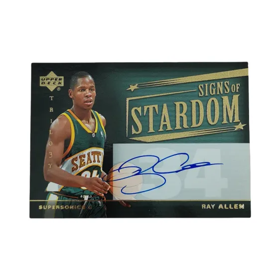 UPPER DECK 2004 05 Upper Deck Trilogy Ray Allen Sonic Ray Allen Signature Card Sign Sports Cards 1 Pc-0