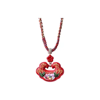 Sweet Kisses Reconstructed Cinnabar Necklaces Unisex
