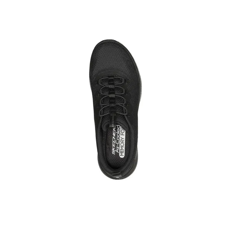 Skechers Relaxed Fit Air Cooled Wear-resistant And Lightweight Low-Top Casual Shoes Women's Black-3