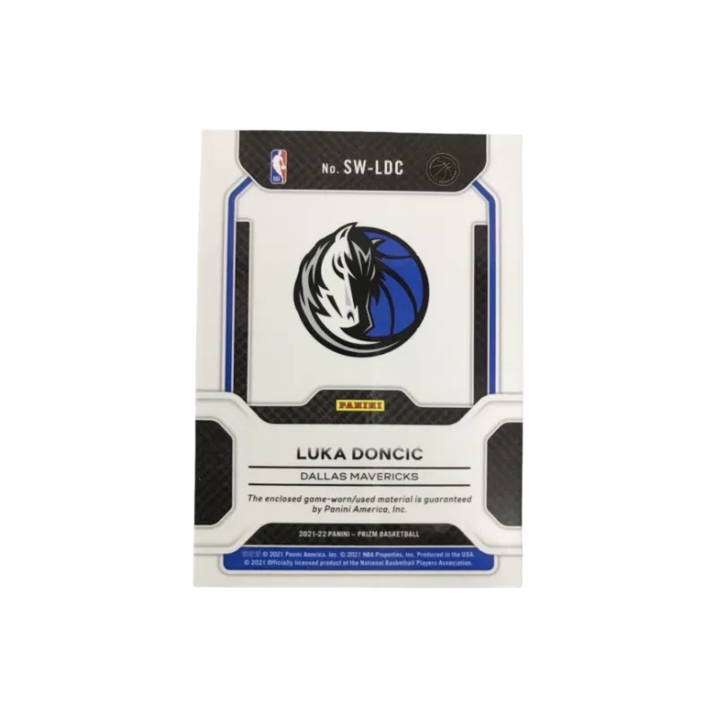 PANINI Luka Doncic 2021 22 Prizm Mavericks Window Material Jersey Game Used Jersey Card Access Pass Sports Cards 1 Pc-1