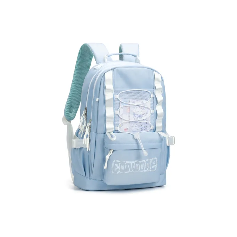 COWBONE Fabric Backpack Regular Women's White Blue-2