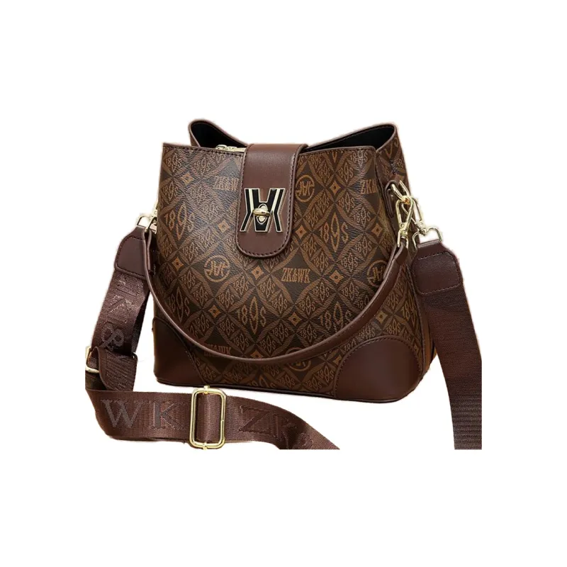 Weymond Pu Crossbody Handbag, Shoulder Bag Regular Women's Coffee/Earth Yellow/Ecru-10