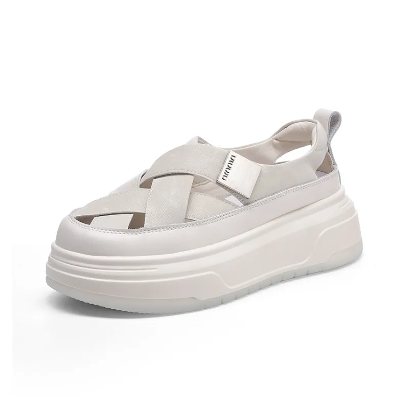 KEJIANNI Casual Shoes Women's White/Silver-1