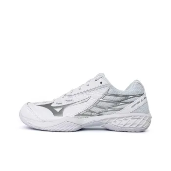Mizuno Wave Claw Badminton Shoes Women's Low Top White/Silver