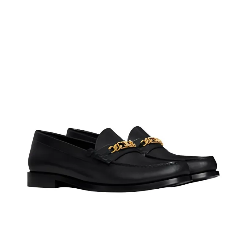 CELINE LUCO TRIOMPHE Loafers Women's Black-3