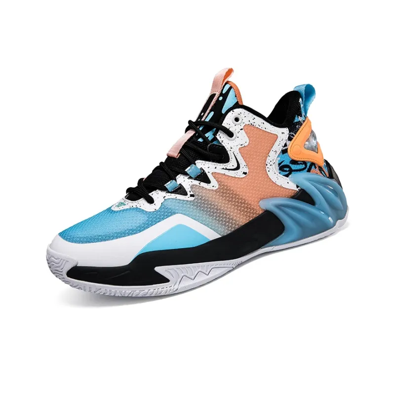 ANDEZHANMUSI Cushioning, Slip Resistant, And Abrasion Resistant Low Top Cushioning Technology Basketball Shoes Unisex-1
