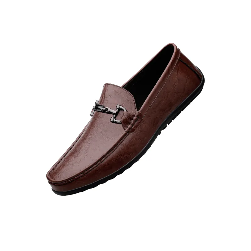 Abango Gommino Loafers Unisex White/Black/Brown-12