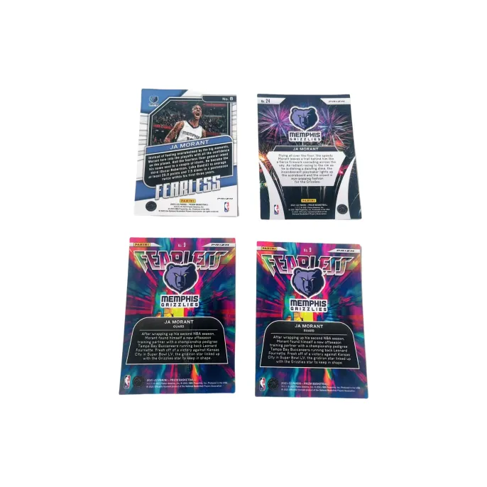 PANINI Grizzlies Morant Tarka Refringence Player Card Product Access Sports Cards 4 Pcs-1