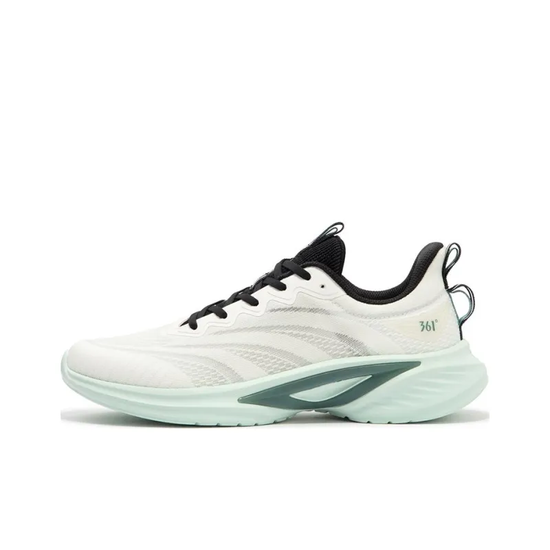 361° Cushioning Low Top Running Shoes Men's White Green-0