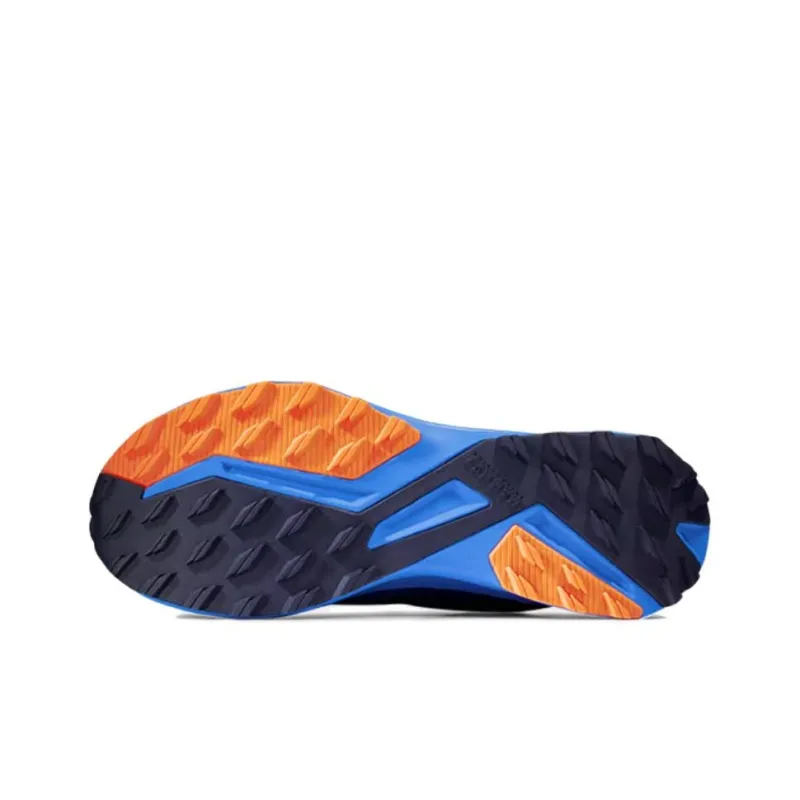 MAMMUT Saentis TR Anti Slip Wear Resistant Low Top Trekking Shoes Men's Blue Orange-3