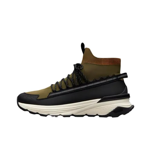 Moncler Casual Shoes Men Mid-Top Black