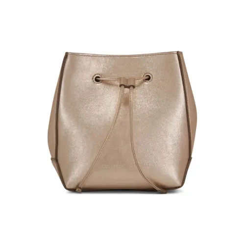 Brunello Cucinelli Metallic Leather Bucket Bag