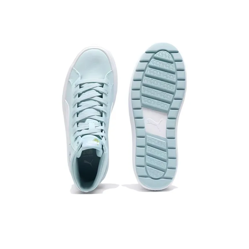 PUMA Anti Slip Wear Resistant Mid Top Casual Shoes Women's Blue White-4