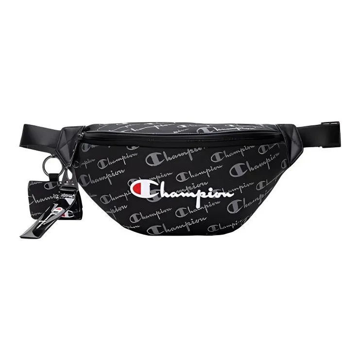 Champion Canvas Canvas Bag Shoulder Bag Crossbody Bag Medium Size Unisex Black/Khaki-0