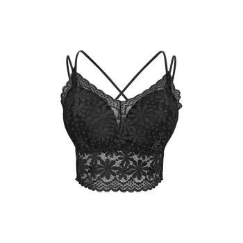 Flowers In Water Bra Women's Allure Black