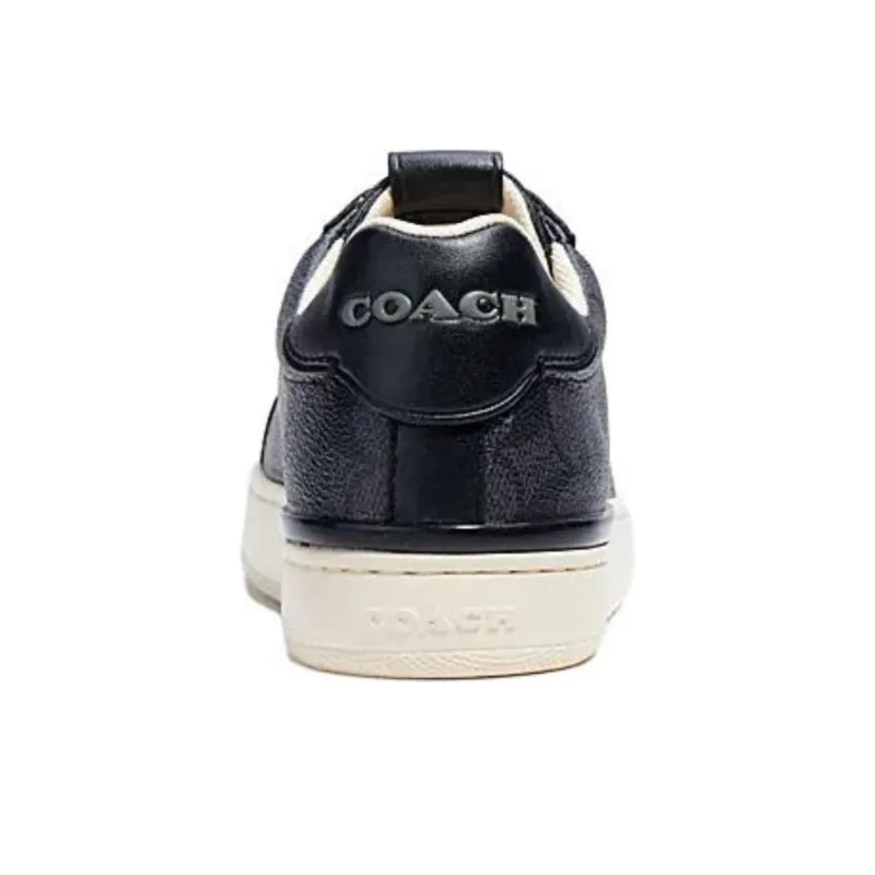 COACH Lowline Low-Top Skateboard Shoes Men's Black-4