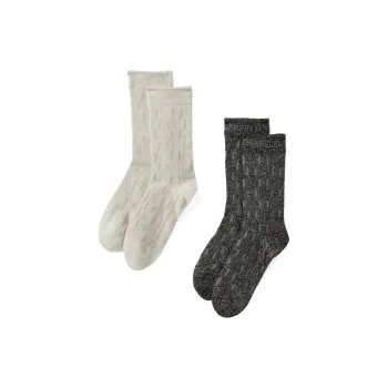 KARL LAGERFELD / Karl Lagerfeld Jeans Monogram-jacquard Socks Pack Of Two