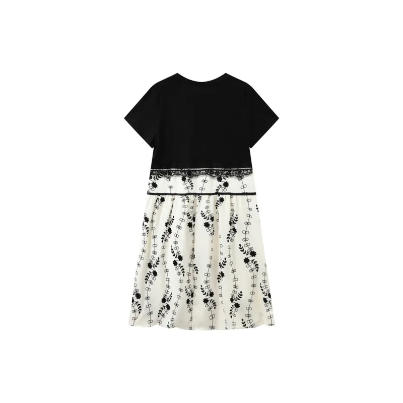MRR&CO. Short Sleeved Dress Women's Black-1