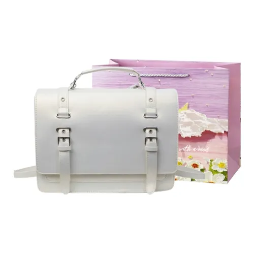 Bansusu PU Backpack Women's White/Silver/Black