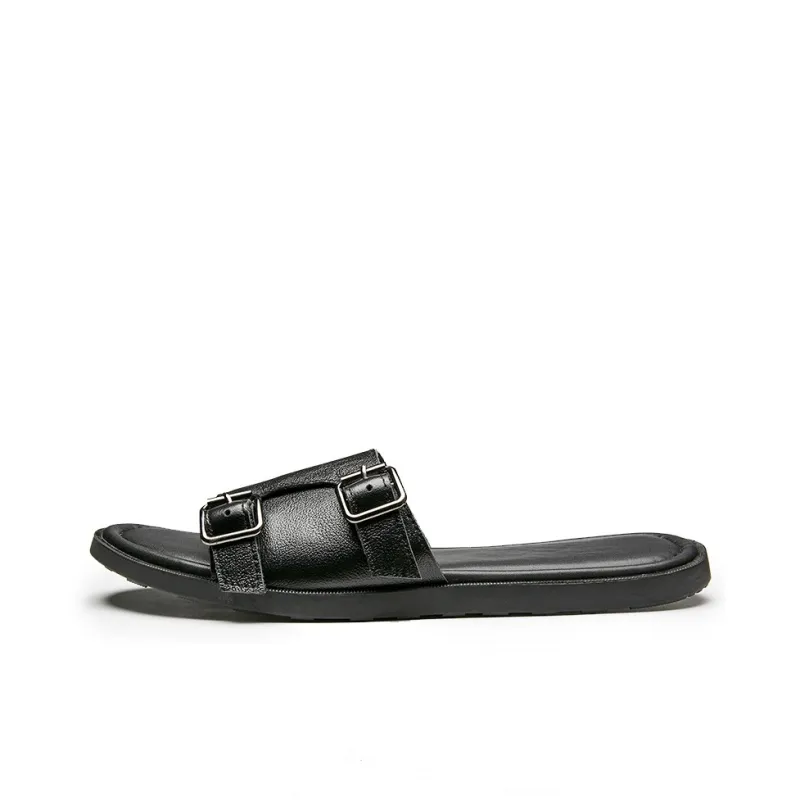 Brounvanm Slide Slippers Men Black/Brown-0