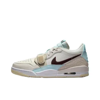 Jordan Legacy 312 Cushioning Anti Slip And Wear Resistant Low Top Air Cushion Basketball Shoes Unisex Brown Blue