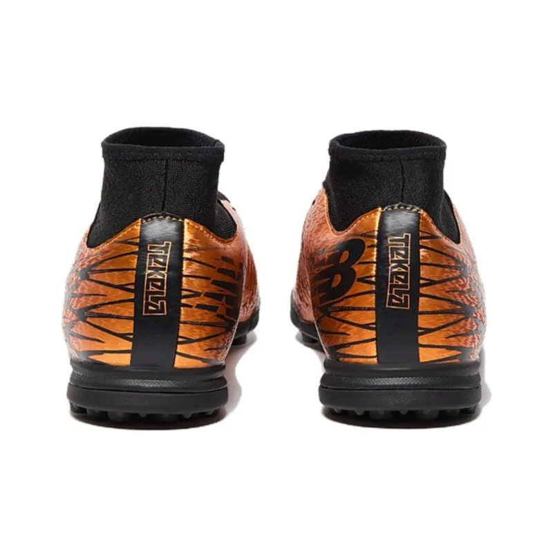 New Balance Tekela V4 Soccer Shoes Unisex Low Top Orange Black-3