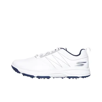 Skechers Go Golf Torque Anti-Slip Wear-Resistant Low-Top Golf Shoes Men's White Blue