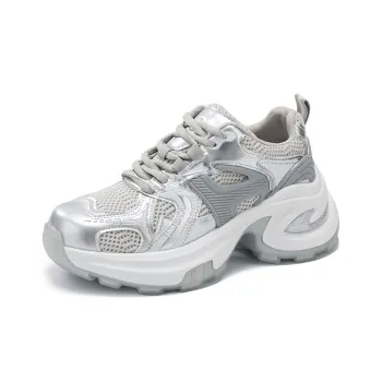 La Chapelle Slip Resistant, Abrasion Resistant, Breathable Low Top Chunky Sneakers Women's