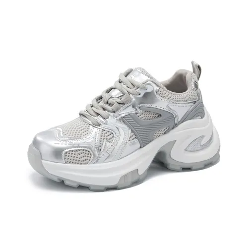 La Chapelle Slip Resistant, Abrasion Resistant, Breathable Low Top Chunky Sneakers Women's