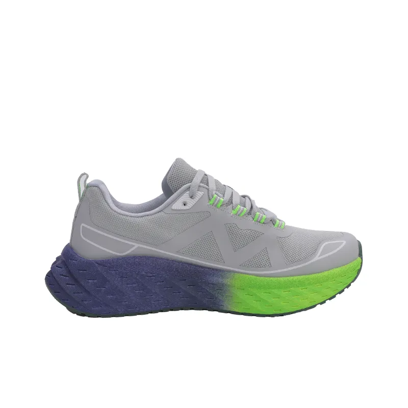 GLO BULL Running Shoes Unisex Low Top Gray Green Blue-1
