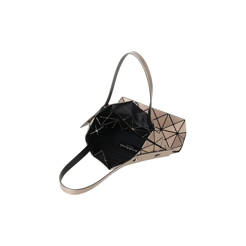 ISSEY MIYAKE Lucent Boxy PVC Totes Shopping Bags Handbags Unisex Champagne Gold-5