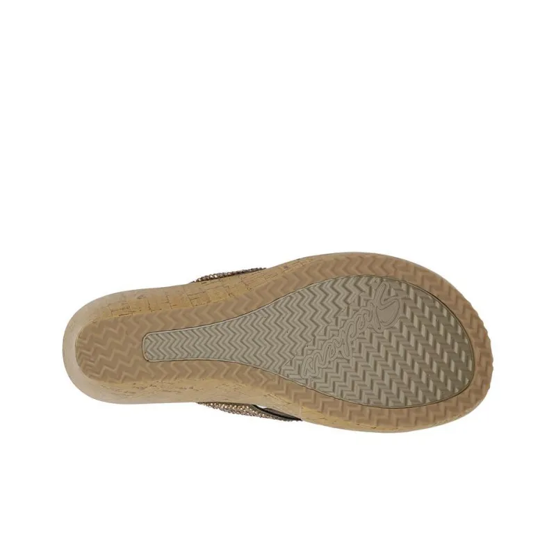 Skechers Cali Beverlee Abrasion-Resistant Slip-Resistant Flip Flops Women's Brown-4