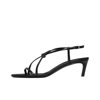 CELINE Cuir Triomphe Fashion Sandal 5cm Women's Black