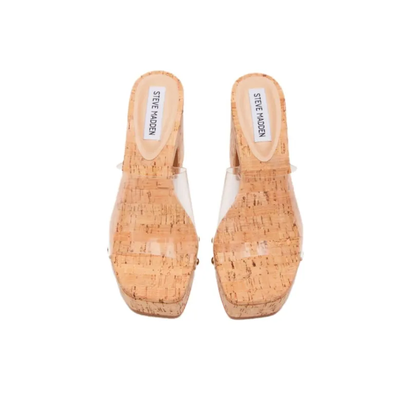 STEVE MADDEN Slide Slippers Women's Transparent-3