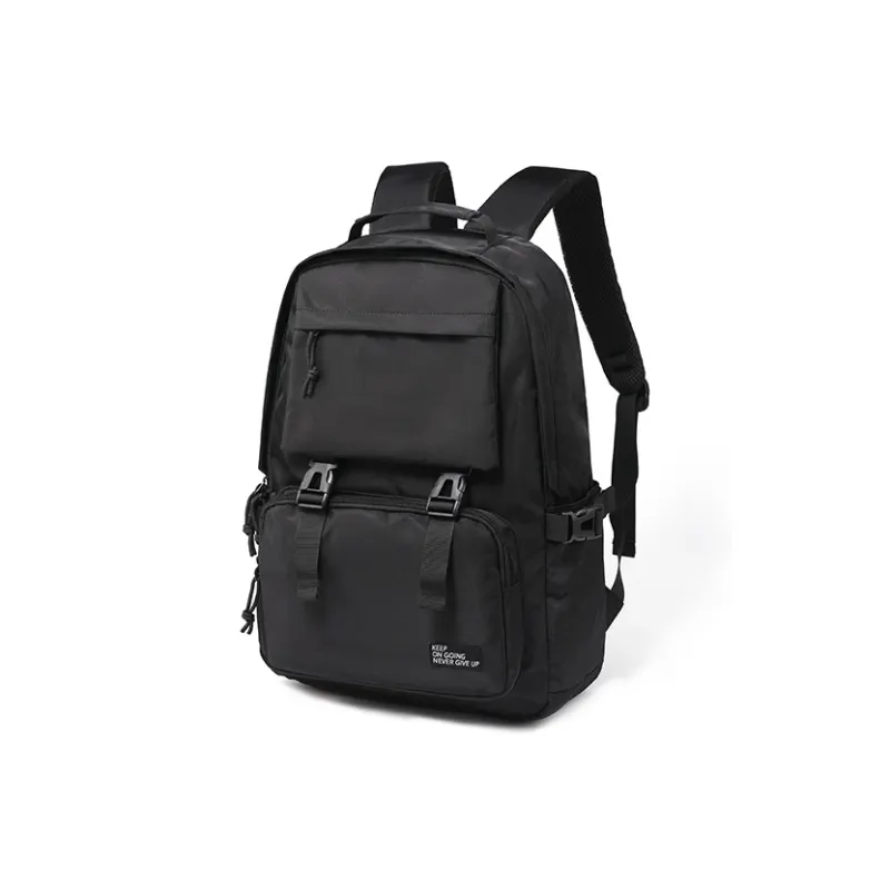 Yohji Kimura Oxford Backpack Regular Unisex Burgundy/Black/Light Khaki-7