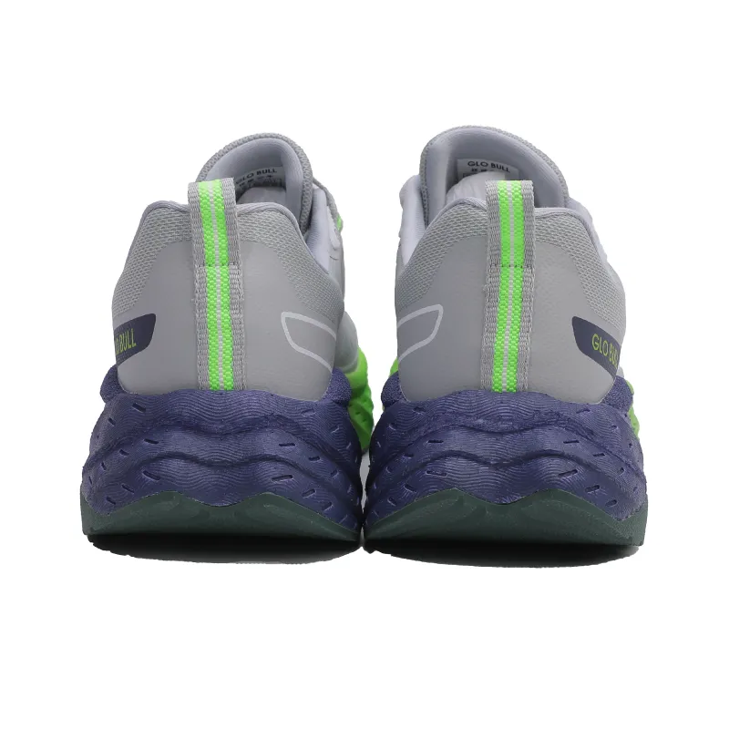 GLO BULL Running Shoes Unisex Low Top Gray Green Blue-4