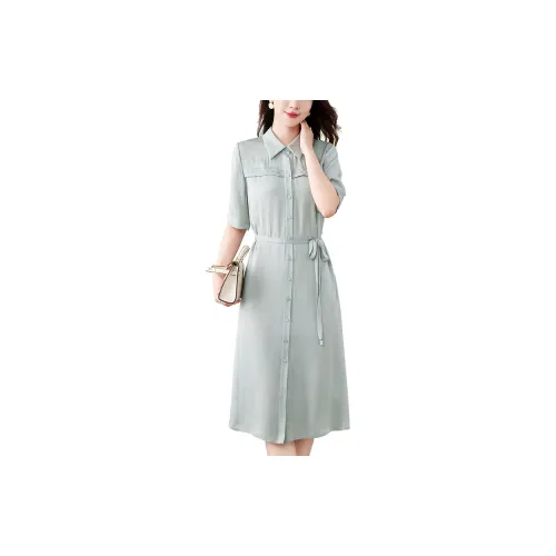 To the west Short-Sleeved Dresses Women's Haze Blue